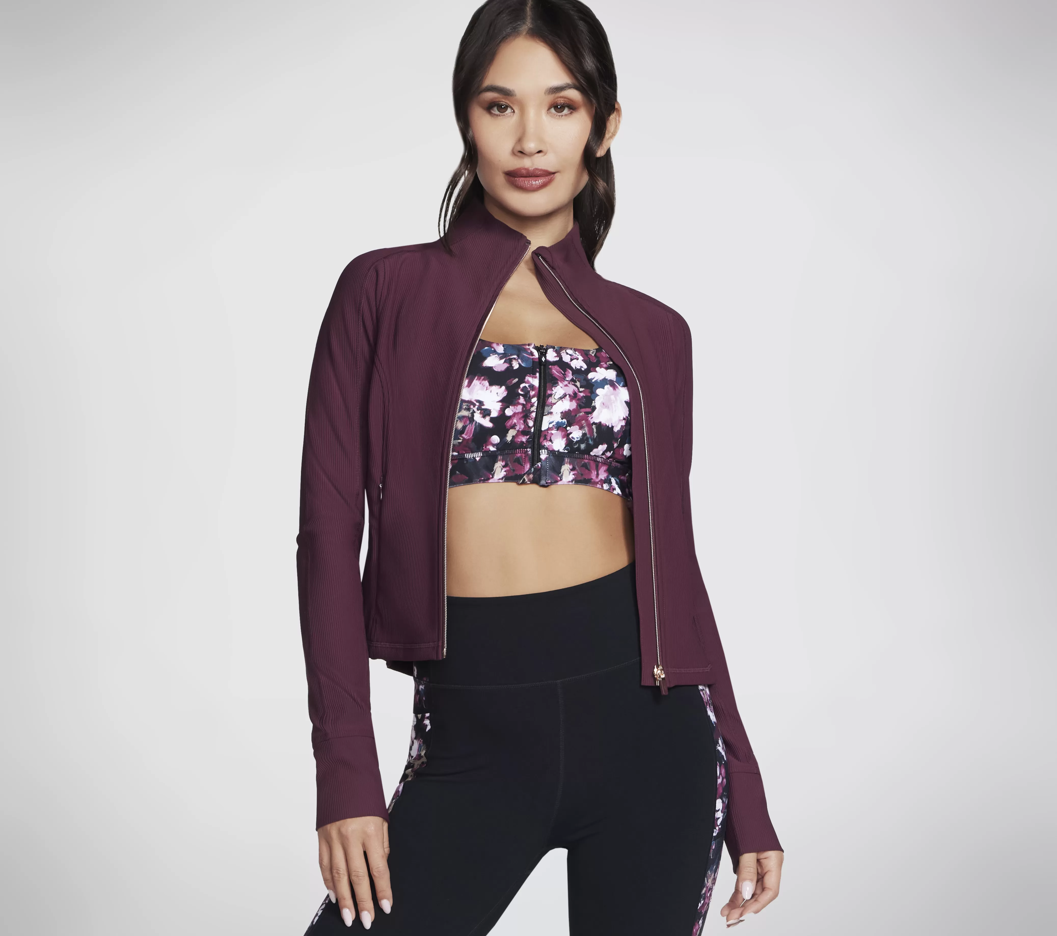 SKECHERS GO FLEX Rib Jacket | Mujer Tops Y Partes De Arriba | Tops Y Partes De Arriba