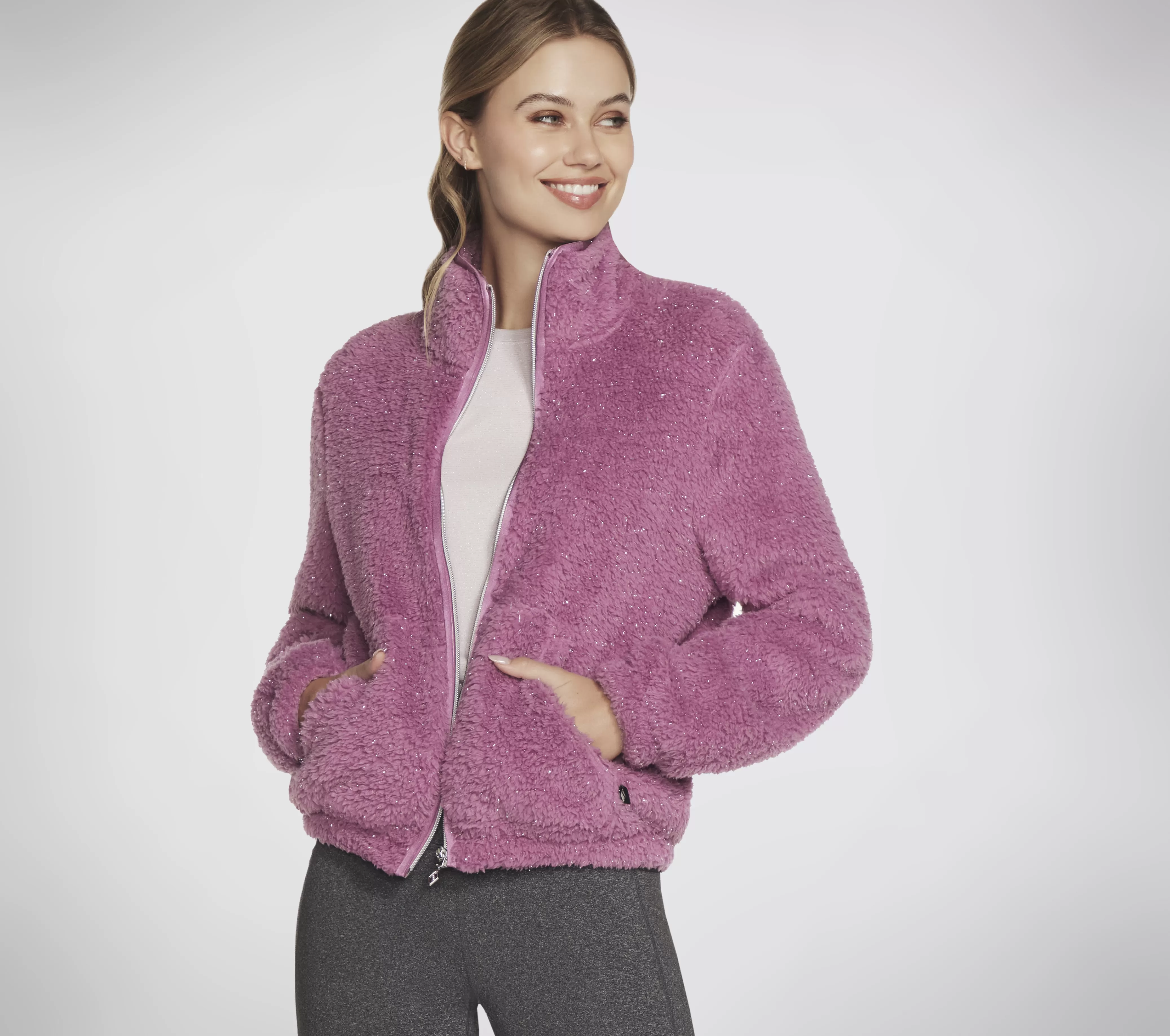 SKECHERS GO SNUGGLE Sherpa Jacket | Mujer Tops Y Partes De Arriba | Tops Y Partes De Arriba