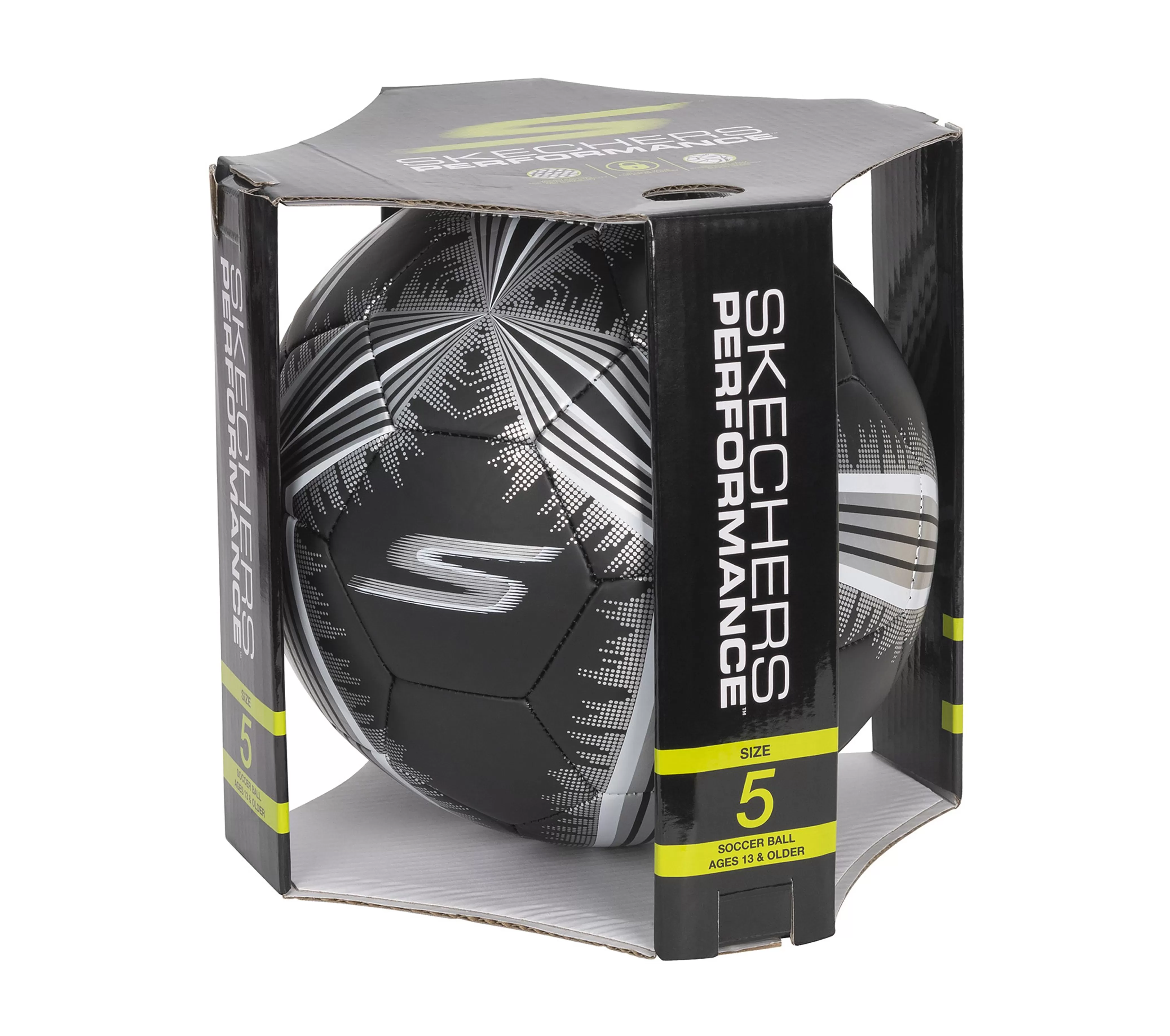 SKECHERS Hex Metallic Mini Stripe Size 5 Soccer Ball | Niños/Mujer/Hombre Accesorios | Accesorios