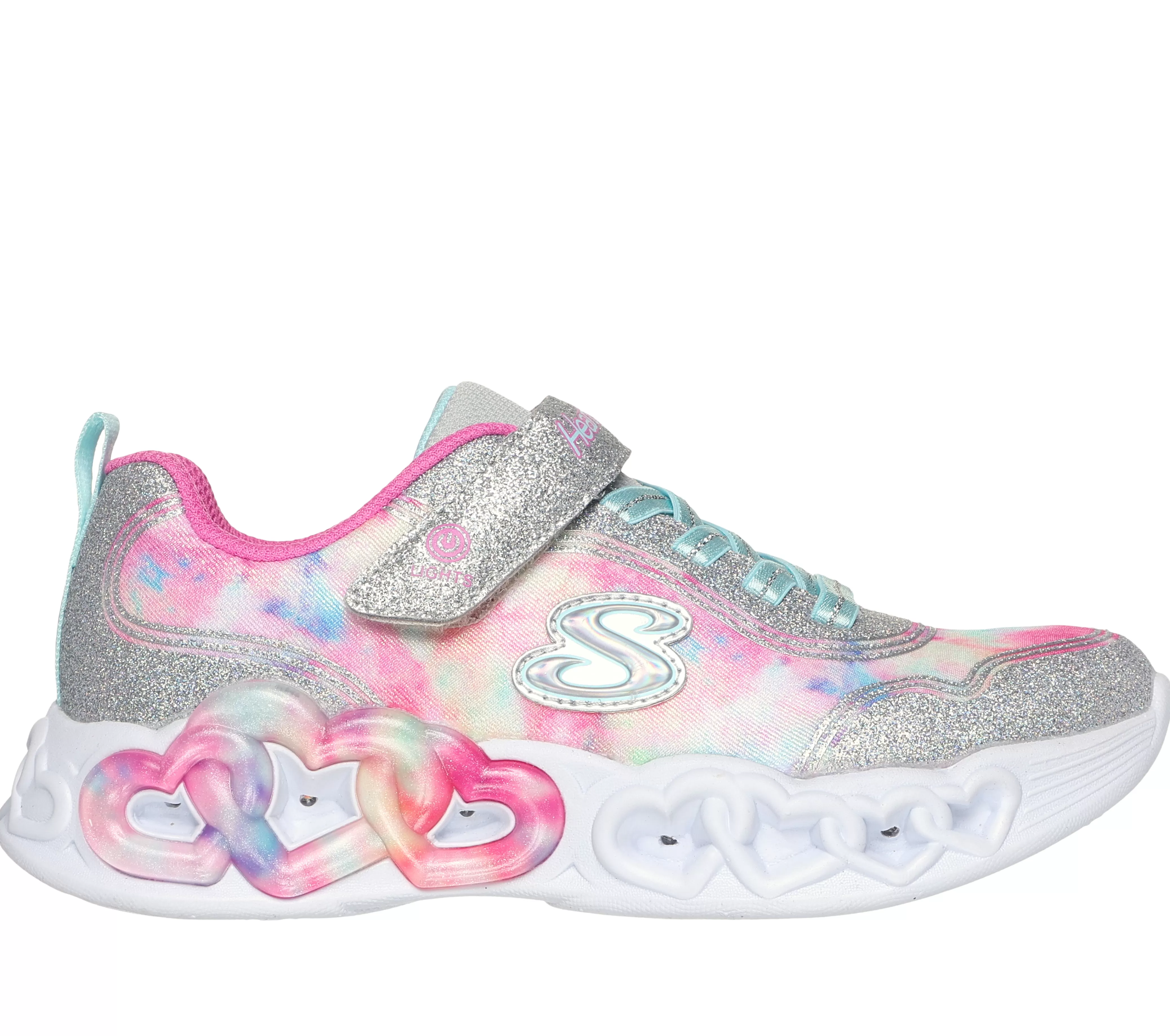 SKECHERS Infinite Heart Lights - Color Lovin | Niños Con Luces | Zapatillas