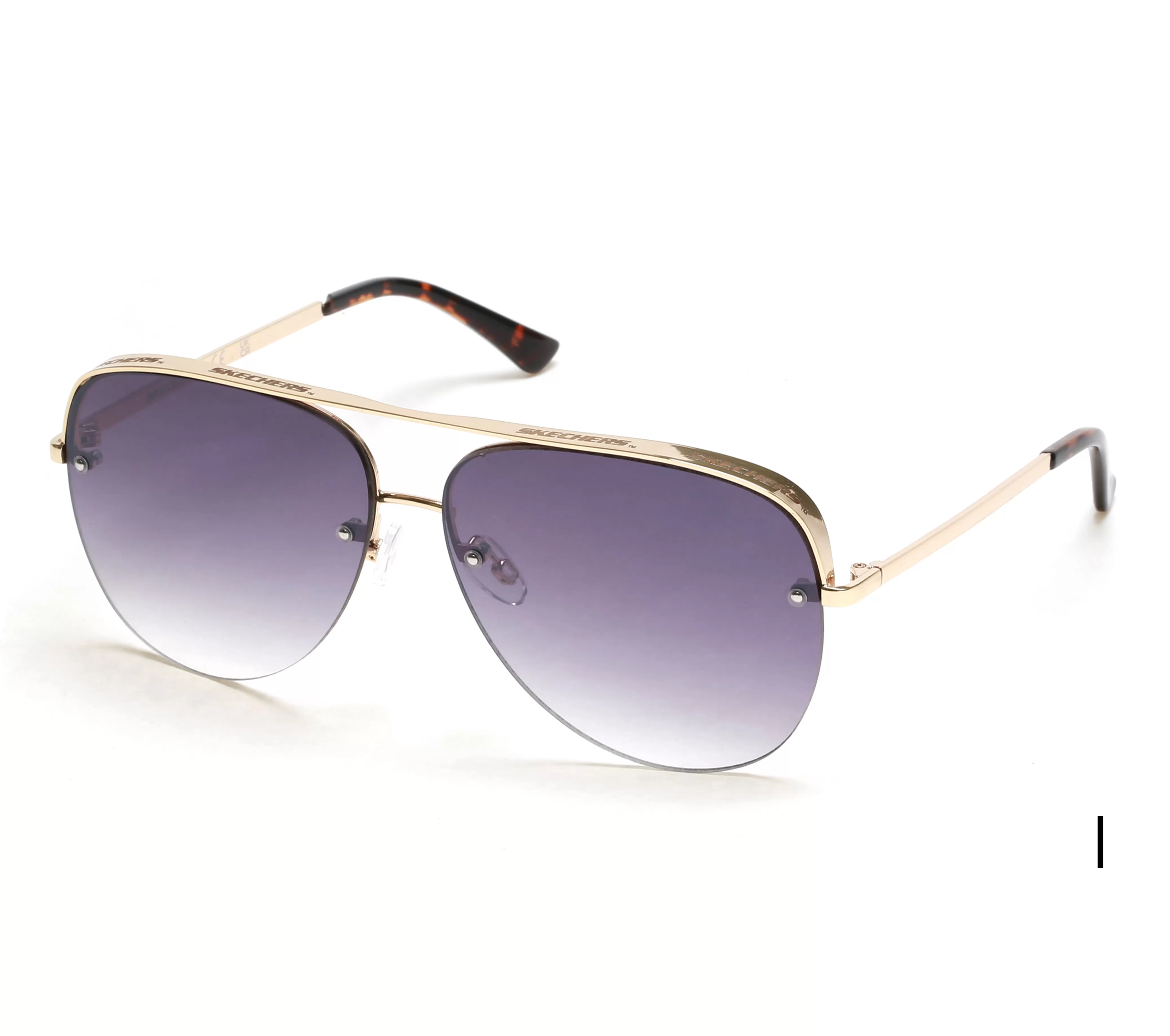 SKECHERS Semi-Rimless Metal Aviator | Gafas De Sol