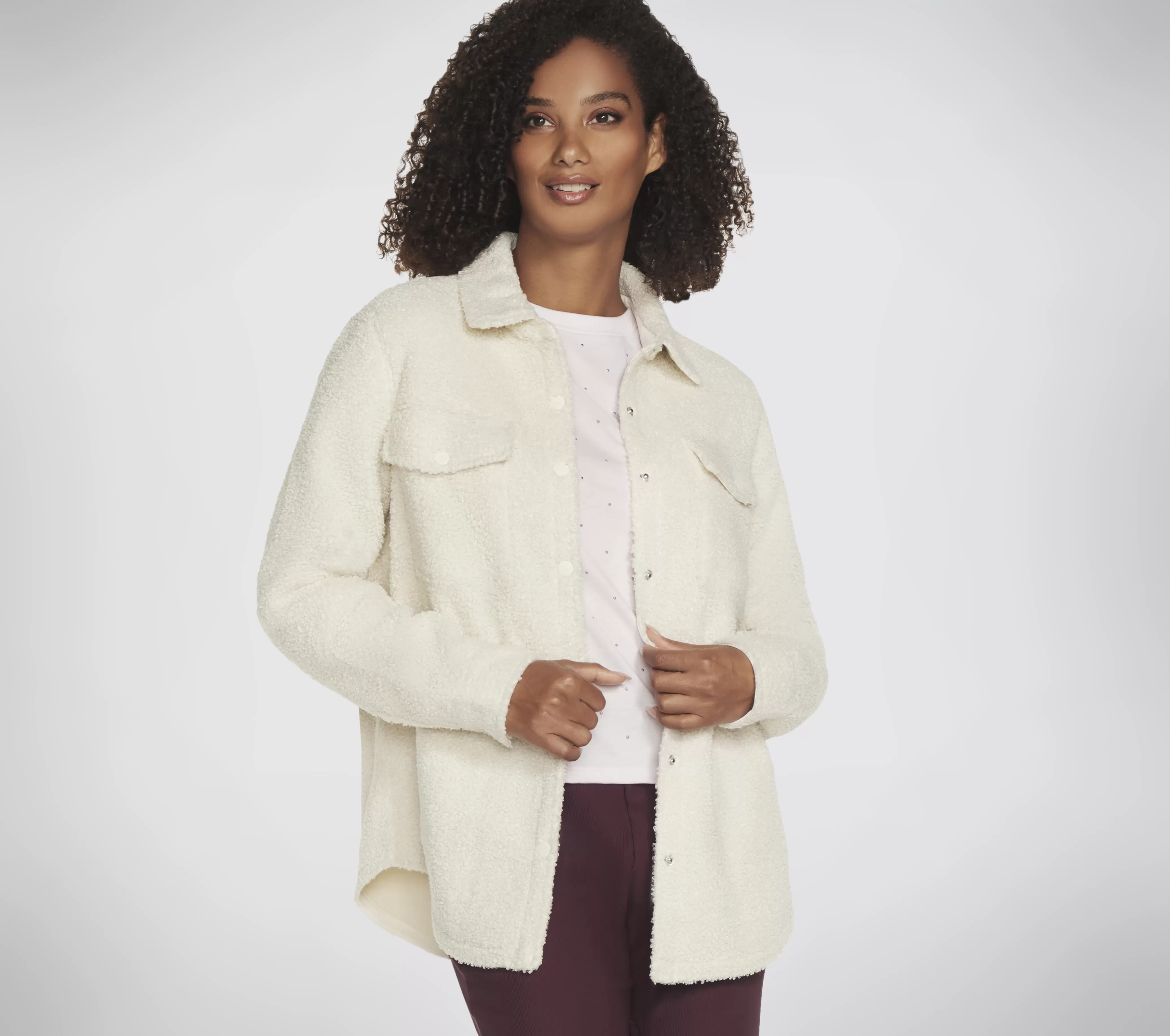 SKECHERS Sherpa Shacket | Mujer Tops Y Partes De Arriba | Tops Y Partes De Arriba