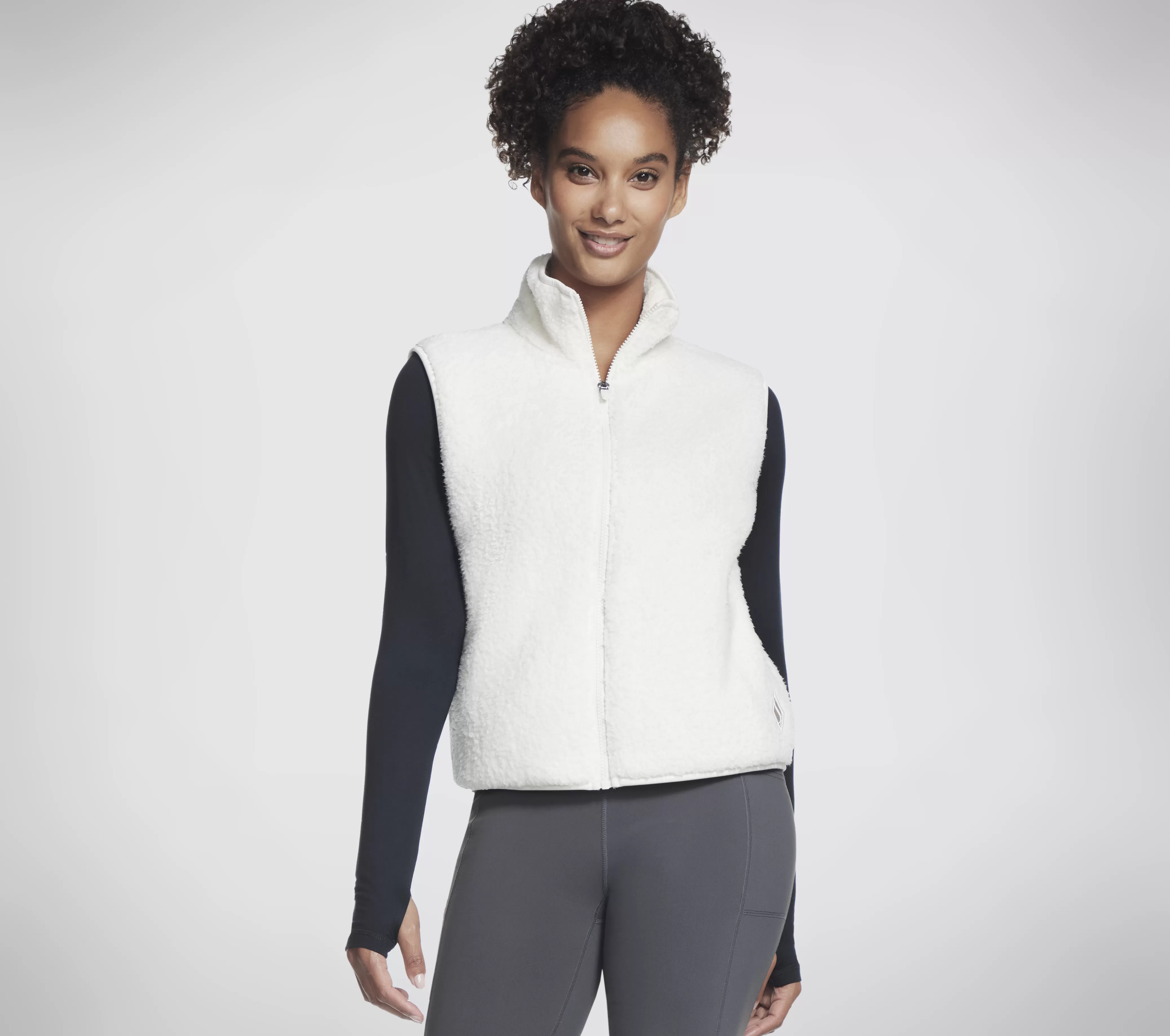 SKECHERS Skech Sherpa Cropped Vest | Mujer Tops Y Partes De Arriba | Tops Y Partes De Arriba