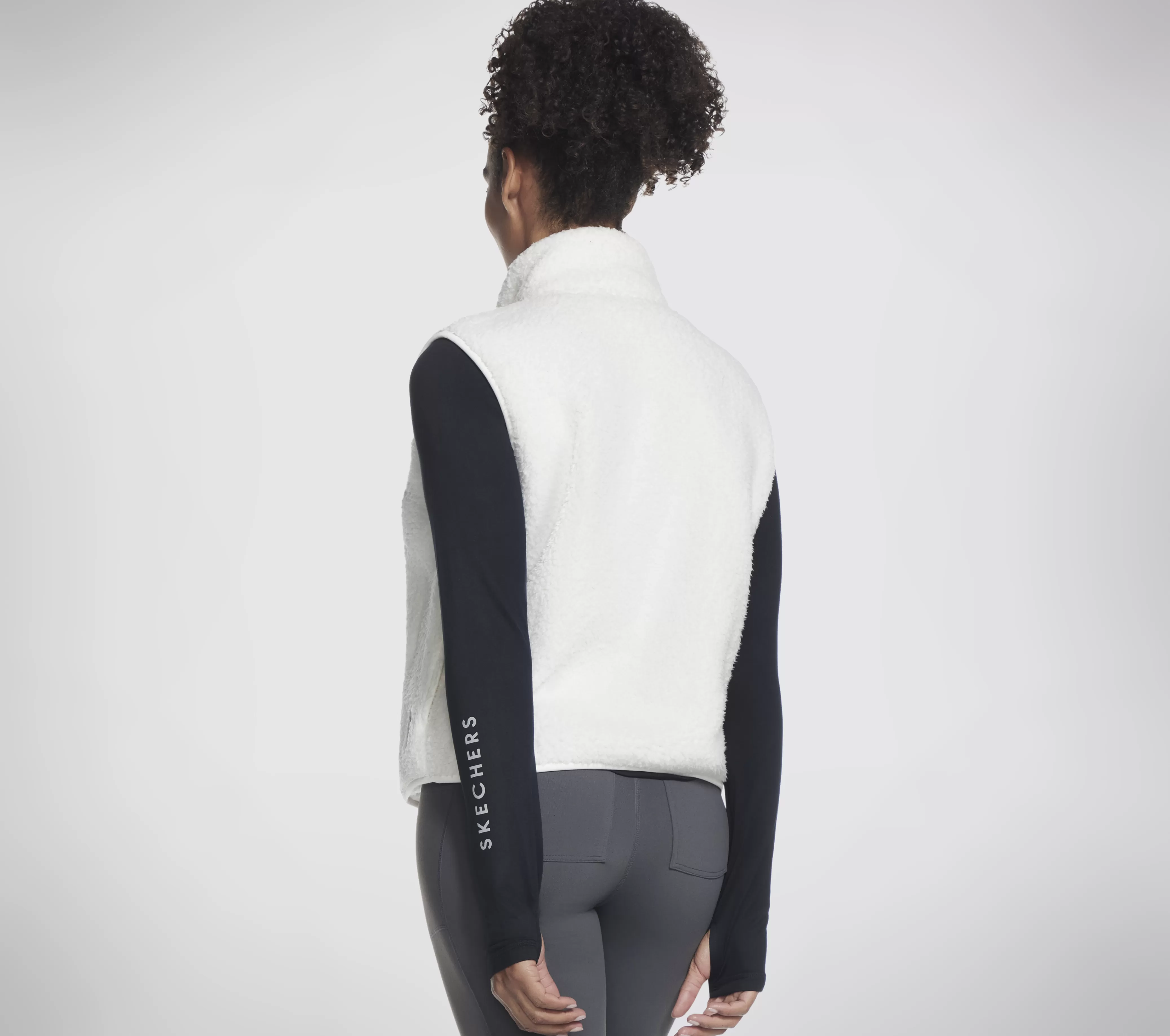 SKECHERS Skech Sherpa Cropped Vest | Mujer Tops Y Partes De Arriba | Tops Y Partes De Arriba