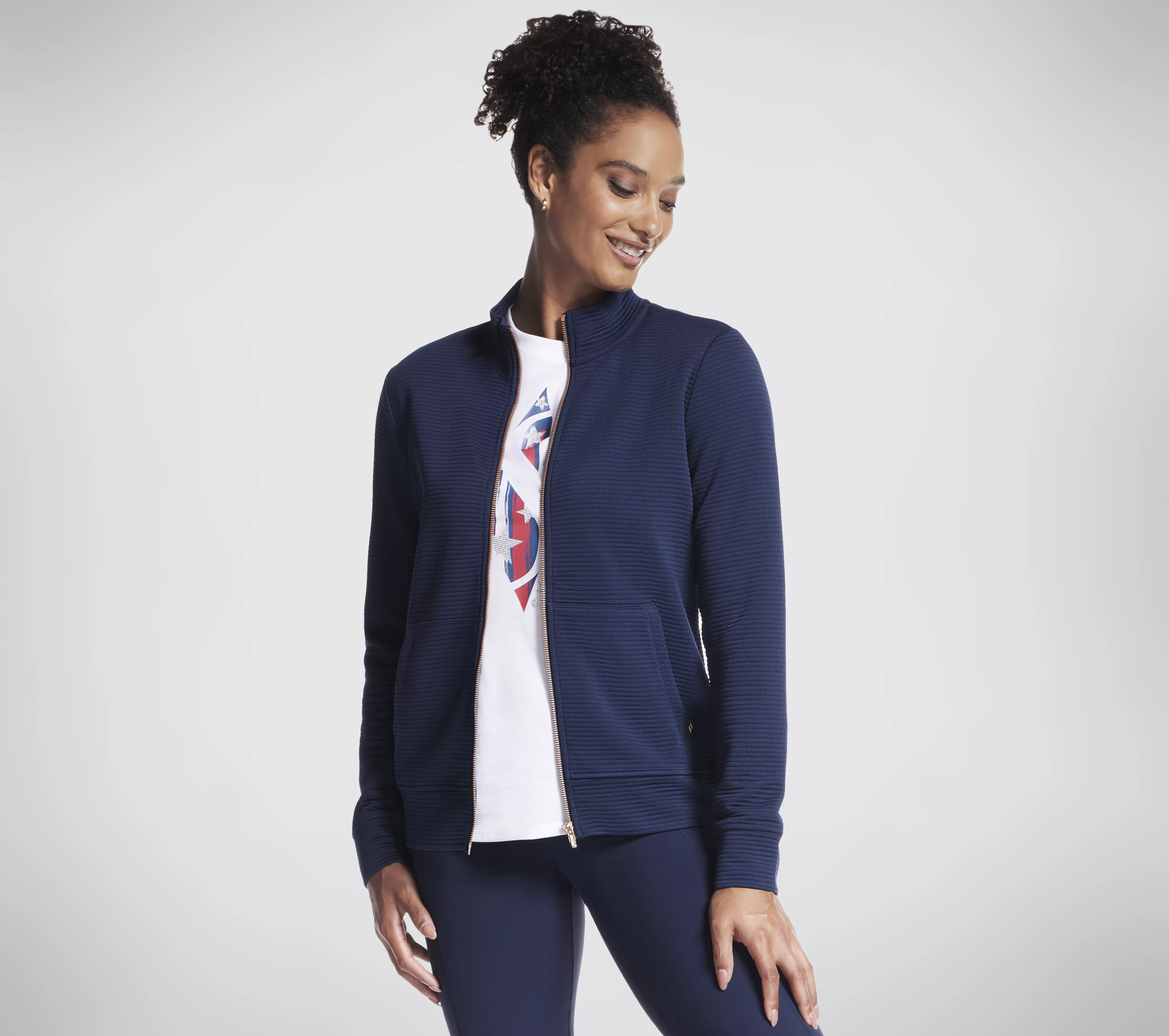 SKECHERS The Hoodless Hoodie GO WALK Everywhere Jacket | Mujer Tops Y Partes De Arriba | Tops Y Partes De Arriba